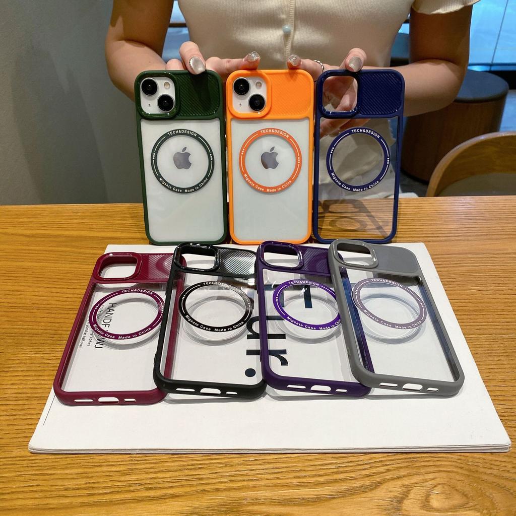 Подходит для IP16promax Магнитный чехол из углеволокна Apple 15 Цветная рамка 13/14 Полный комплект 12P Чехол для телефона