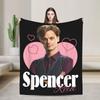 Criminal Minds I Love Spencer Reid Hearts Blankets TV Show Fleece Awesome Soft Throw Blankets Bedding Lounge All Season Travel