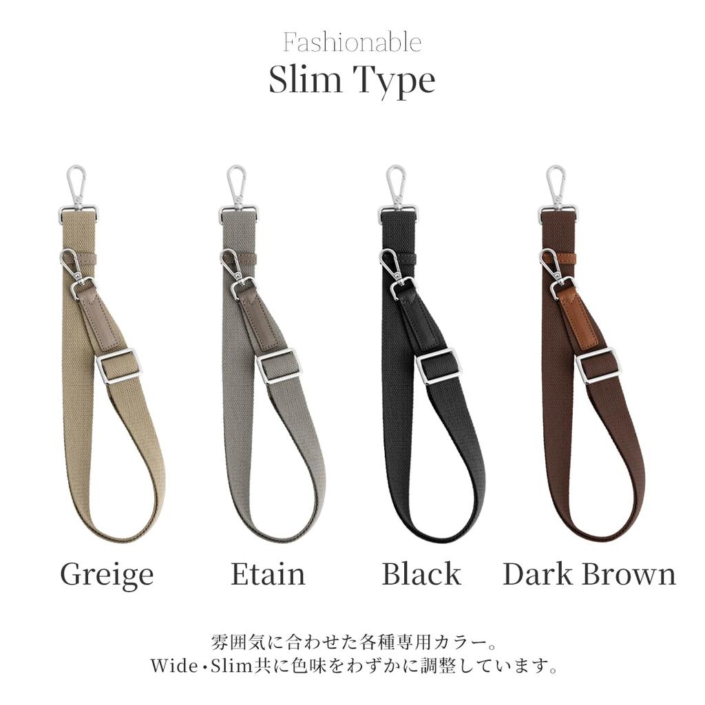 Плечевой ремень из натуральной кожи 63 см до плеча [Dom Teporna] Акценты, Одинарный, Регулируемый, 110 см, Ремень, Черный/Широкий