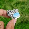 Mothers Day Sale 925 Sterling Silver Natural Larimar Boho Promise Daughter Ring