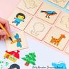 Outer Wooden Stencil Board Diy Painting Template Set Puzzle Educational Kids Toy