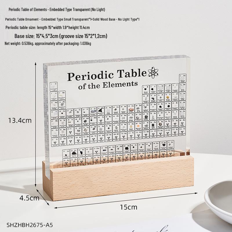 3D Periodic Table Model: Chemistry Teacher's Creative Desktop Ornament & Junior High School Educational Gift.