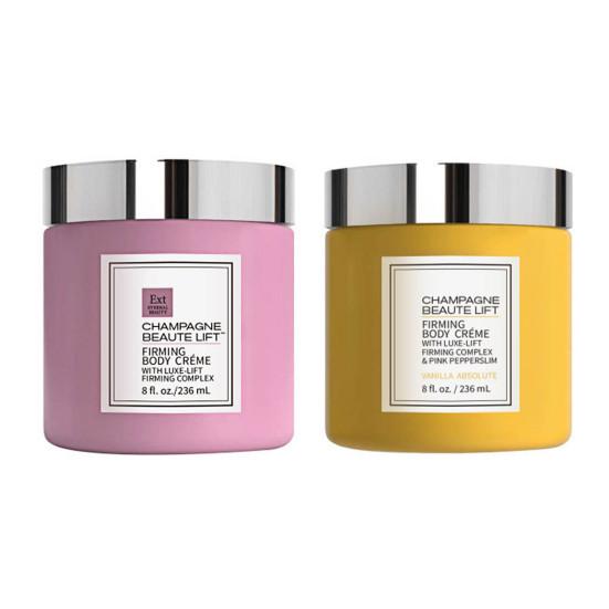 2Pcs Champagne Firming Body Lotion 236ml Anti-Aging Skin Tightening Cream Hydrating Moisturizer for Neck Arm Abdomen