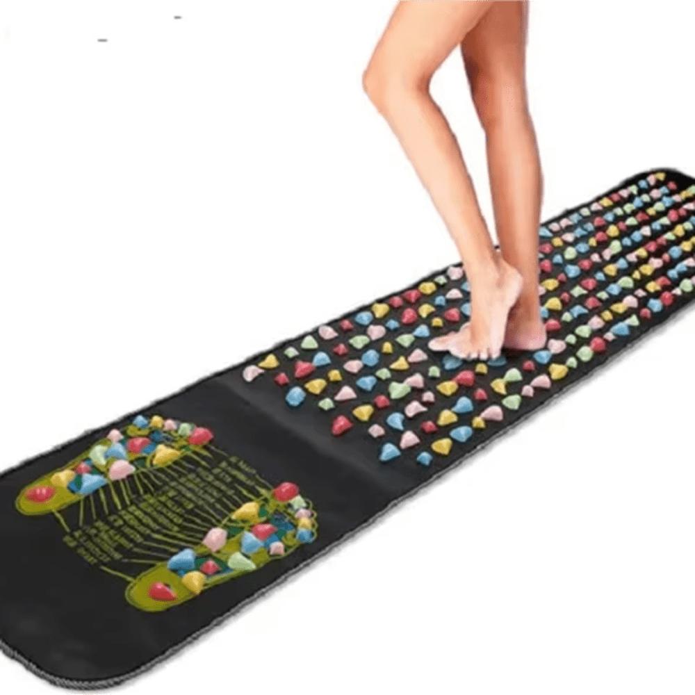 Foldable Black PP Foot Massage Mat - Reflexology Acupuncture Pad For, Detox, and Improved Circulation , Acupuncture Products