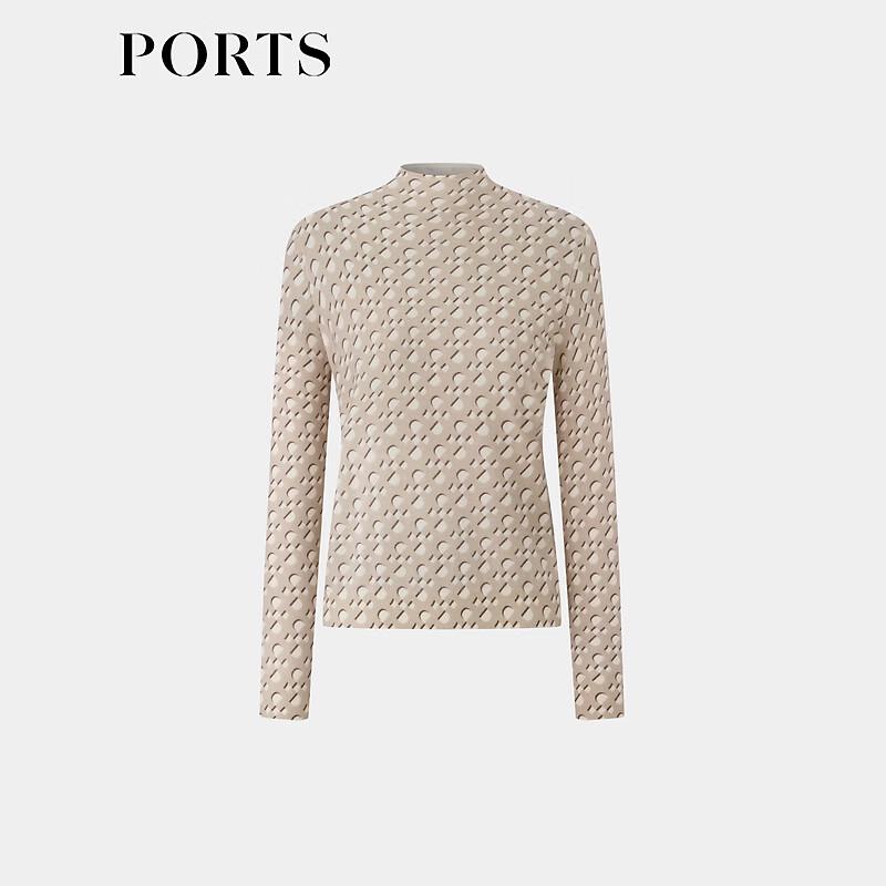 PORTS Women's Autumn/Winter Knitted High-Neck Sweater