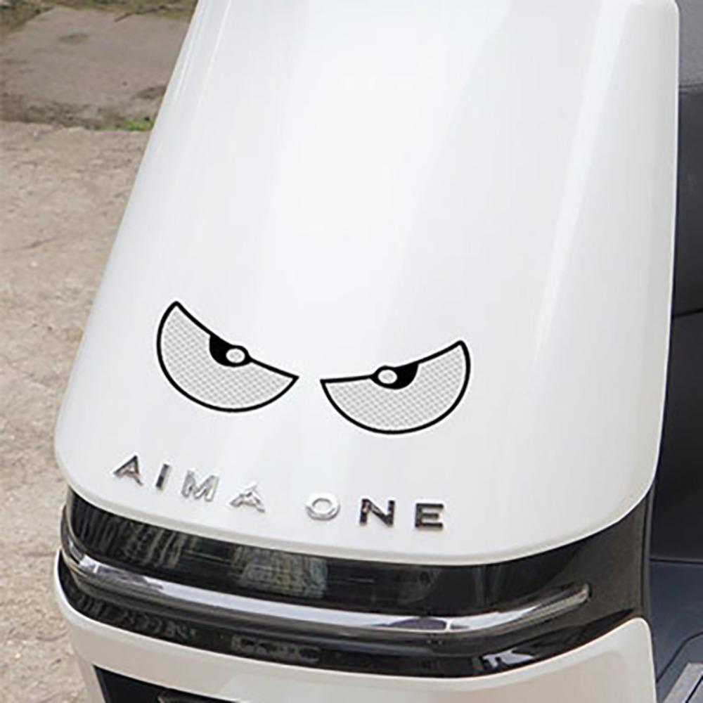 2 шт./компл. светоотражающие полоски безопасности кошачий глаз ночное предупреждение наклейки автомобильные аксессуары наклейки на окна