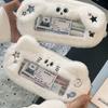 1 шт., милый плюшевый пенал для мальчиков и девочек, милый мультяшный кот, щенок, сумка-карандаш для студентов, вместительная видимая сумка для хранения