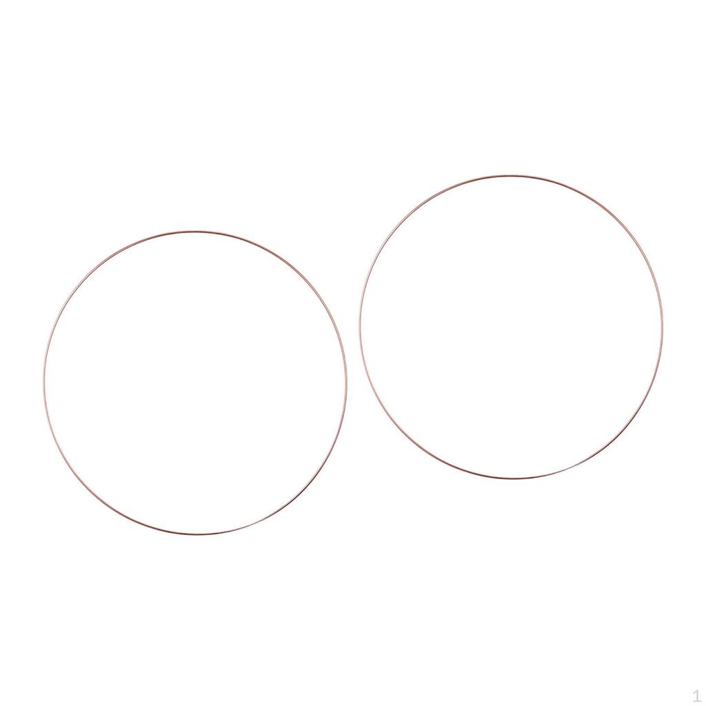 2 Flower Hoops, Metal Rings for Crafts, Elegant Macrame Wreath Party Supplies, Office,
