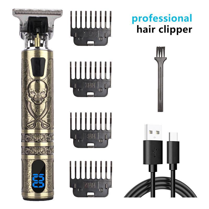 Электрическая машинка для стрижки волос T9 и бритва для лысой головы для подравнивания и карвинга
