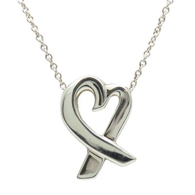 Б/У TIFFANY&Co. Ожерелье Любящее сердце Серебро925 2.8г Серебро Палома Пикассо