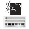 Nijimomo Музыкальный персонал, Магнитные заметки, Белая доска, Музыкальная гамма, Клавиатура, Начинающий (Клавиатура в комплекте)