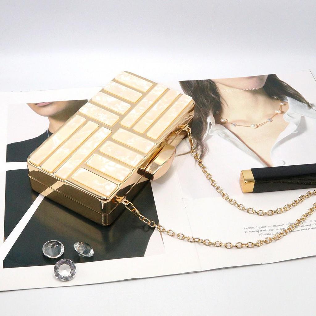 Клатч-ракушка из акрила на одно плечо - Минималистичная вечерняя сумка кроссбоди для женщин