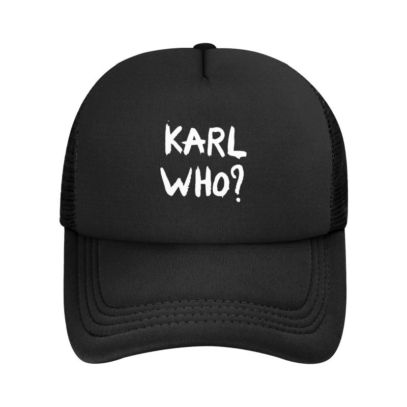 Karl Who Сетчатая Бейсболка Унисекс Однотонная Кепка-Козырек Летняя Дышащая Кепки Snapback Кепка Тракер Дропшиппинг