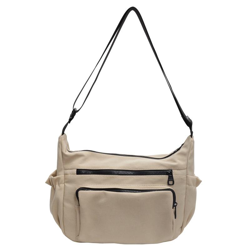 Solid Color Shoulder Bag Women's Large Capacity Crossbody Bag