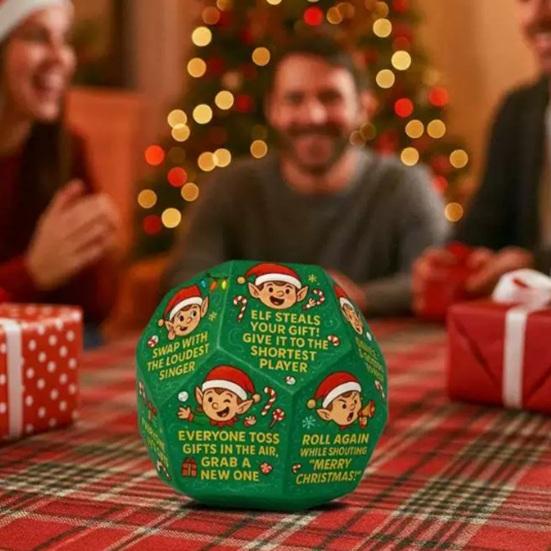 Шт. Веселая игра для вечеринки обмена подарками Кубики Санта Обмен подарками