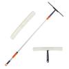 CLEANHOME Water Drain Wiper Squeegee Glass Wiper Condensation Remover Extendable High Place Cleaning Cleaning Microfiber Included 102-137cm
