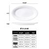 DISHJOY Овальные Белые Керамические Тарелки для Рыбы (5-Pack)
