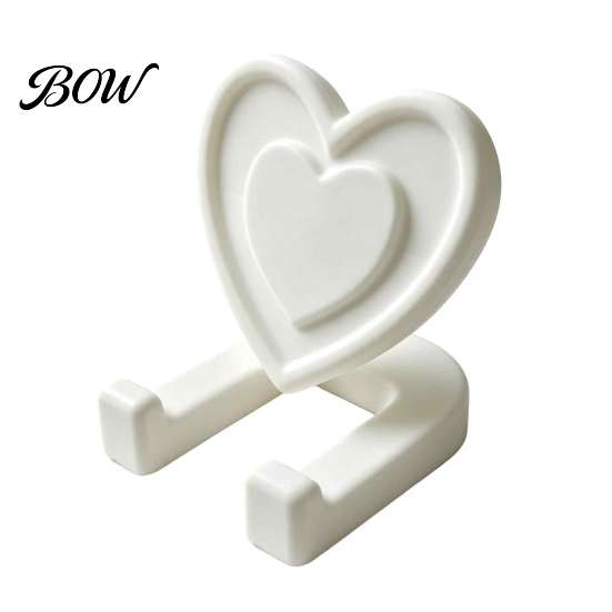 Stable Smartphone Cradle Minimalist Heart Shaped Phone Tablet Stand, 3D Printed Cute Desktop Holder, DIY Holder Blank Decorative Ornament,