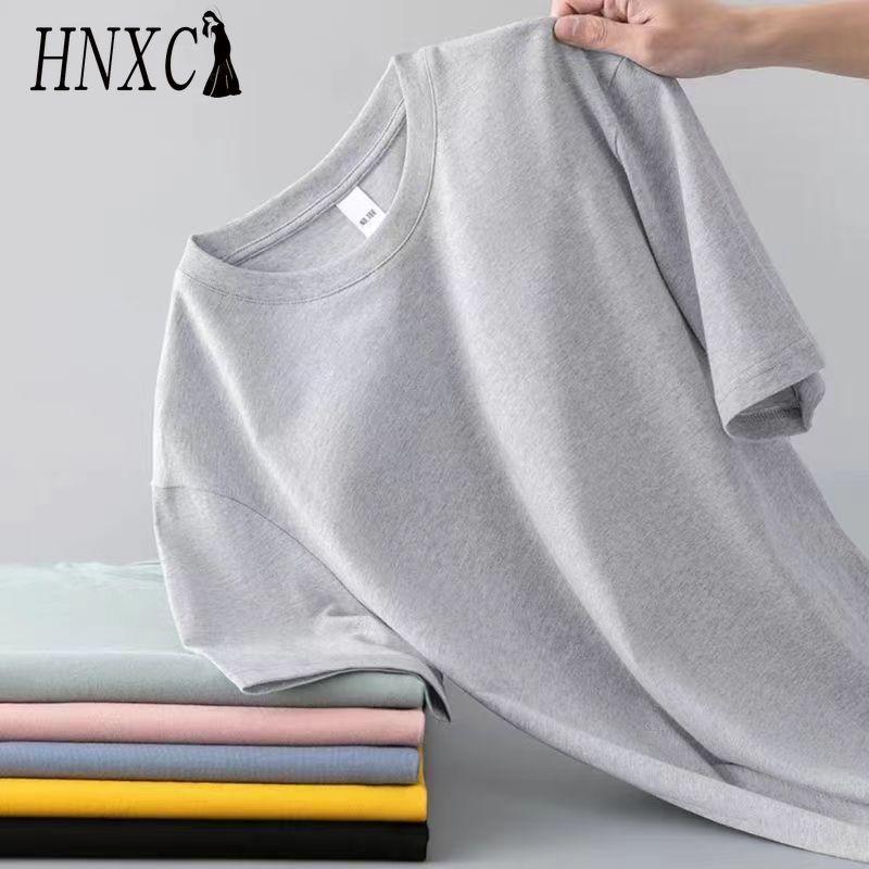 Футболка с коротким рукавом из хлопка HNXC, мужская модная свободная рубашка с коротким рукавом и принтом «Сострадательная рубашка»