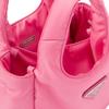 Prada Сумка-тоут из ткани Re-Nylon с эмалированным треугольным логотипом и магнитной застежкой Женские сумки-тоут Розовый 1BA359_RCCJ_F0638_V_OVM