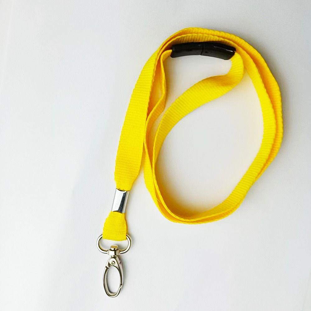 Metal Clip Lanyard Neck Strap Safety Break Lobster ID Card Pass Holder Plain Lanyard  Office