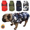 Водонепроницаемое зимнее пальто для домашних животных, одежда для собак. Теплая одежда для собак маленьких и средних собак. Ветрозащитная одежда для собак в холодную погоду. Одежда для чихуахуа, французского бульдога.