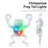 Red/Multicolor Light Frog Shape Bike Tail Light Night Riding Warning Lamp  Cycling Equipment