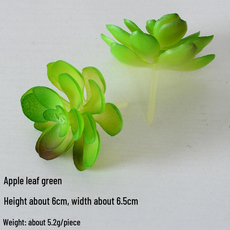 Mini Flocking Artificial Succulent Bonsai for DIY Wall Decor