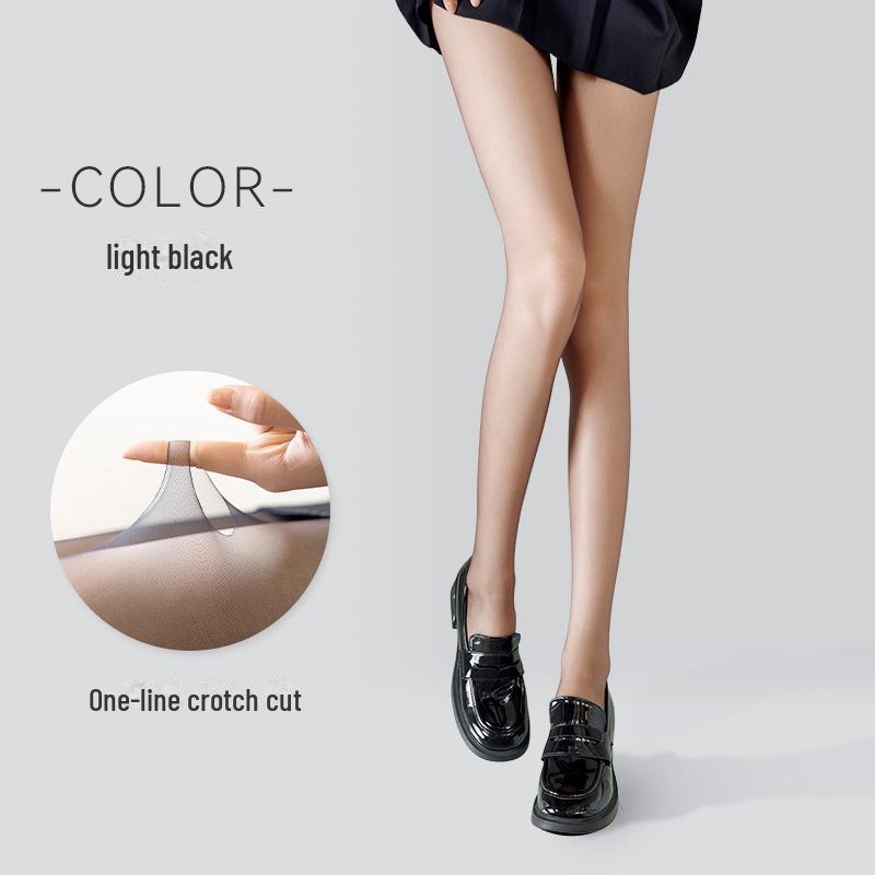 Ультратонкие женские чулки из черного шелка 0D - высокая прозрачность, сексуальные, невидимые, бесследные, летний стиль