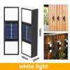 4 шт. Солнечный настенный светильник, уличный водонепроницаемый светильник на солнечной батарее, освещающий вверх и вниз дом, сад, крыльцо, двор, гараж, украшение