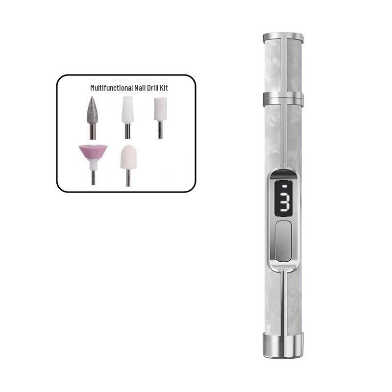 Портативная перезаряжаемая пилка для ногтей: Профессиональный маникюр, полировка, удаление ороговевшей кожи, набор инструментов для ремонта ногтей.