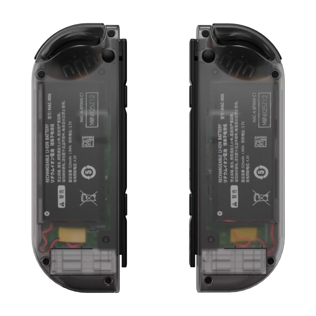 Чехол для ручного контроллера eXtremeRate Switch, совместимый с Switch, прозрачный корпус переключателя, совместимый с органическими EL, поставляется с