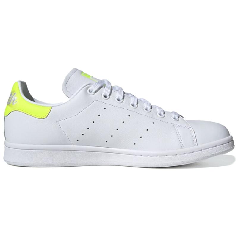 Adidas Кроссовки Stan Smith Белые Неоново-желтые EE5820