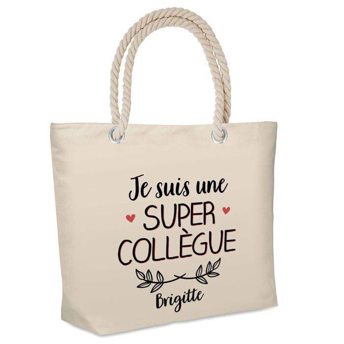 Sac de plage - PLANETEE - Brigitte Une Super Collègue - Coton - Grande contenance - Design imprimé en France