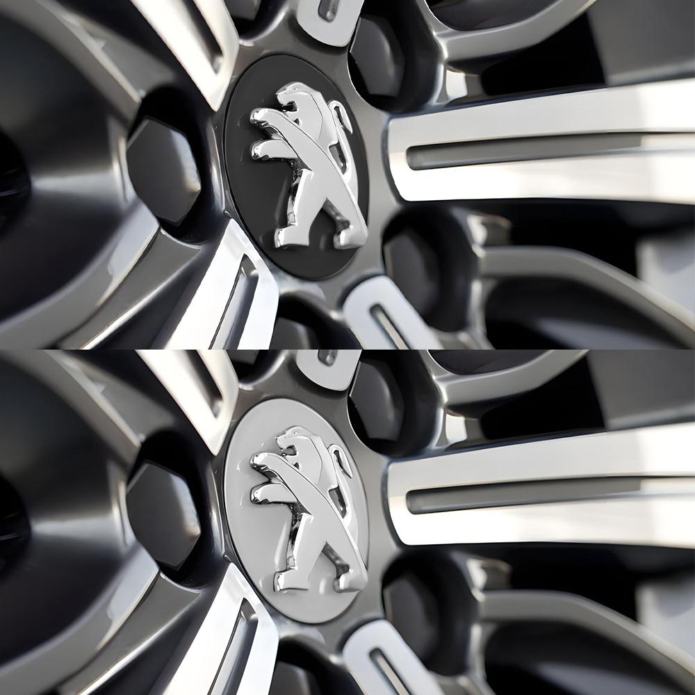 4pcs 60mm Original Car Wheel Hub Center Caps Rim Covers For Peugeot 308 307 206 208 207 3008 2008 5008 508 407 106 Accessories