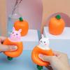 Милый Зайчик Пищалка, Карманная игрушка для снятия стресса, Игрушка-стаканчик для выжимания, снимающая напряжение