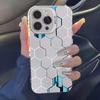 Роскошный Киберпанк Чехол-Соты для IPhone 17 16 15 14 13 12 11 Pro Max 16 Plus Air Ударопрочный Задний Чехол Funda