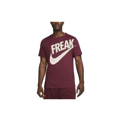 Футболка мужская спортивная с коротким рукавом Giannis Dri-Fit Printed, цвет свекольно-темно-красный DR7646-638