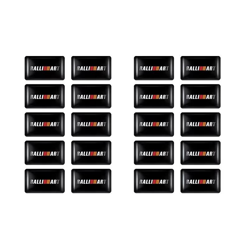 10 шт. 3D Эпоксидные Наклейки Декоративные Аксессуары Для Стайлинга Автомобиля Для Mitsubishi Lancer Asx Outlander Pajero l200