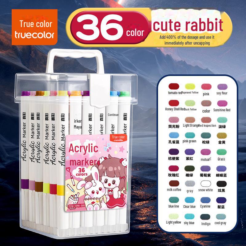 Нетоксичные акварельные маркеры: Ручки True Color Art для детского сада, наборные акриловые кисти