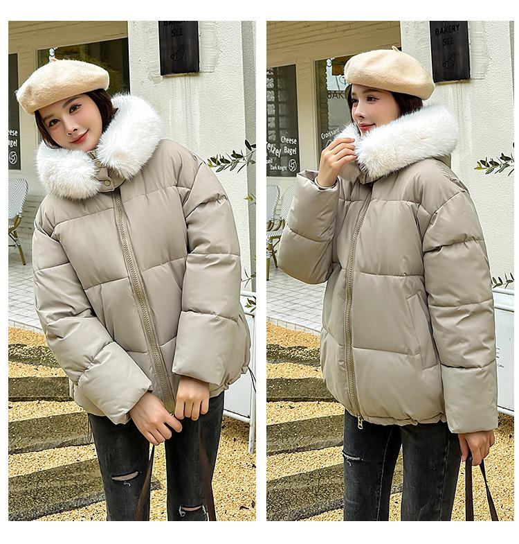 Осенне-зимняя женская однотонная меховая куртка с капюшоном, свободная, короткая, модная, утолщенная, теплая, ветрозащитная куртка, 7 цветов