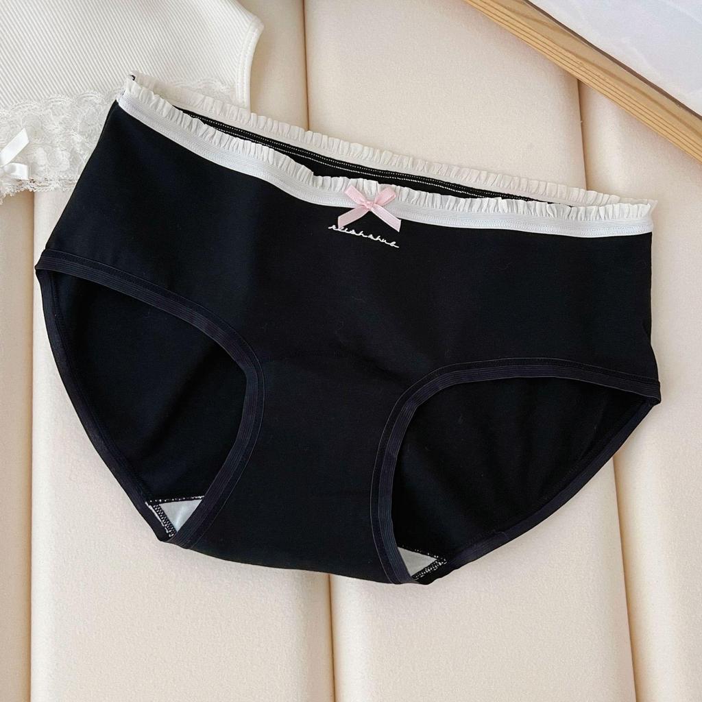 Женское антибактериальное хлопковое нижнее белье 7A, удлиненный шаговый шов, средняя талия, класс А, большой размер