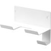 Tower Wall-Mounted Dryer Holder (White, Approx. 16cm W X 9.3cm D X 11.8cm H) - Includes Drywall Tweezers and Wood Screws. Also Includes Cord