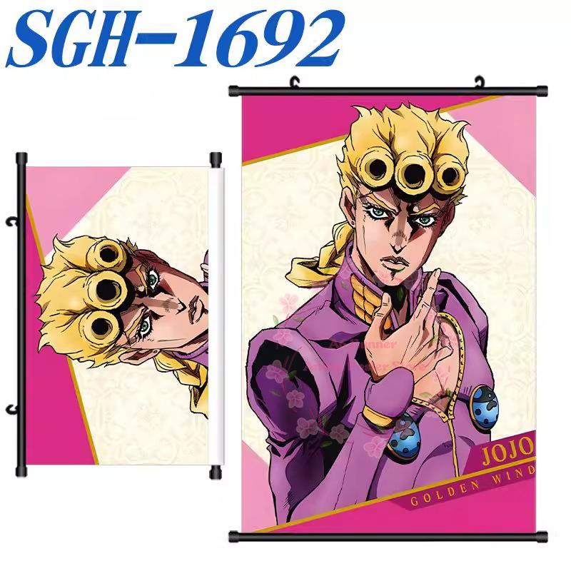 Jojo'S Bizarre Adventure Poster Scroll Painting Peripheral Hanging Painting Bedside Living Room Background Wall Cloth Painting