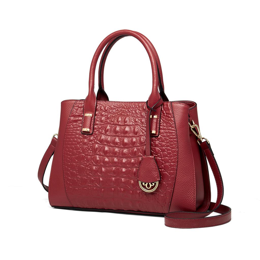 Limited New Hing Final Genuine Leather Winter Luxury Crocodile Print Women's Bags