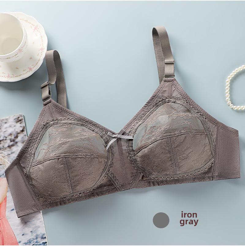 Кружевной бюстгальтер с полной чашкой большого размера - ультратонкий, сексуальный, без косточек, дышащий и прозрачный