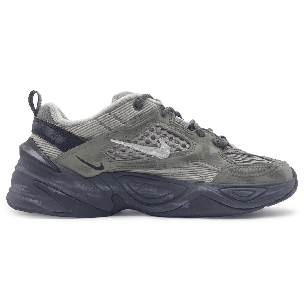 Nike M2K Tekno Устойчивые к истиранию, Баланс, Легкие, Увеличивающие рост Низкие Кроссовки на массивной подошве Унисекс Серые BV0074-001(Команда322-)