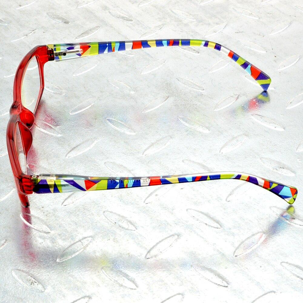 Женские очки для чтения с маленьким прямоугольным узором в красной оправе ручной работы и весенними дужками +0,75 +1 +1,25 +1,5 +1,75 до +4