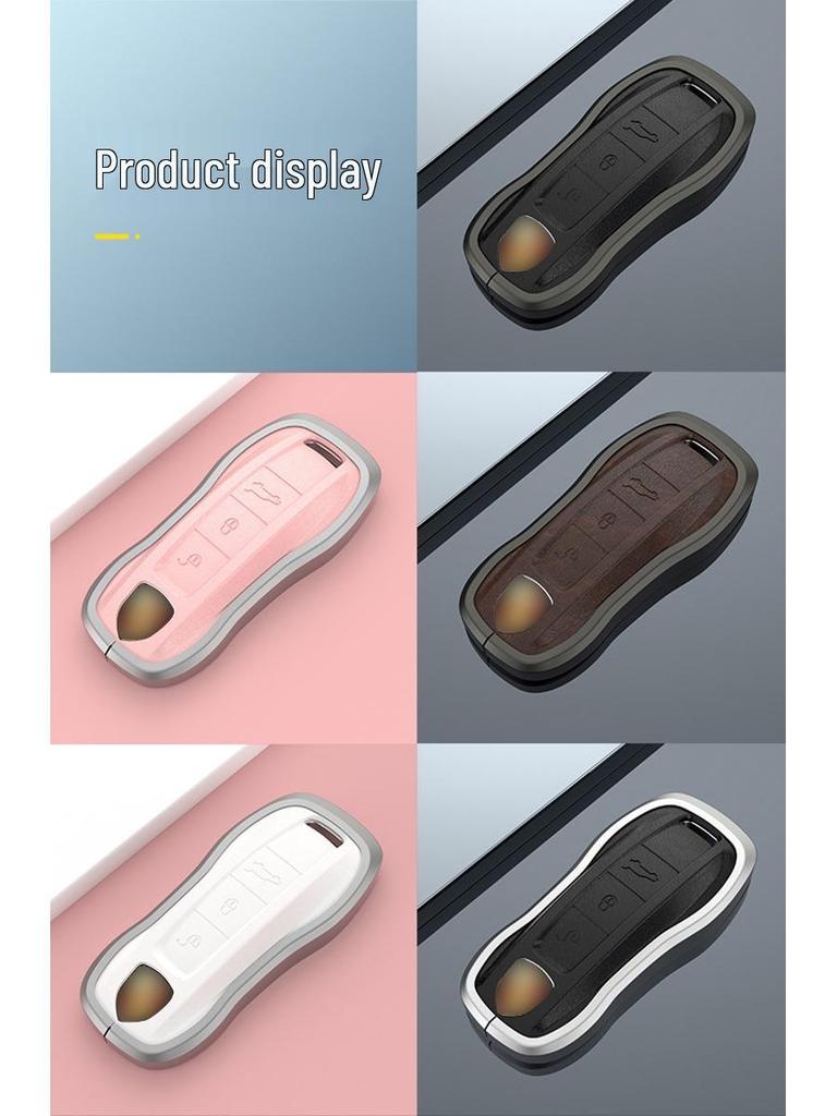 Porsche Key Case for Panamera, Macan, Cayenne, Taycan, 718, 911