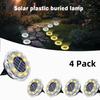 4/8 шт. Солнечные газонные фонари уличные 8 светодиодов солнечная подземная лампа водонепроницаемый солнечный встраиваемый светильник для сада патио дорожки ландшафта